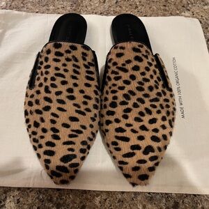Jenni Kayne Leopard Print Slip-On Mules - Women Size 40